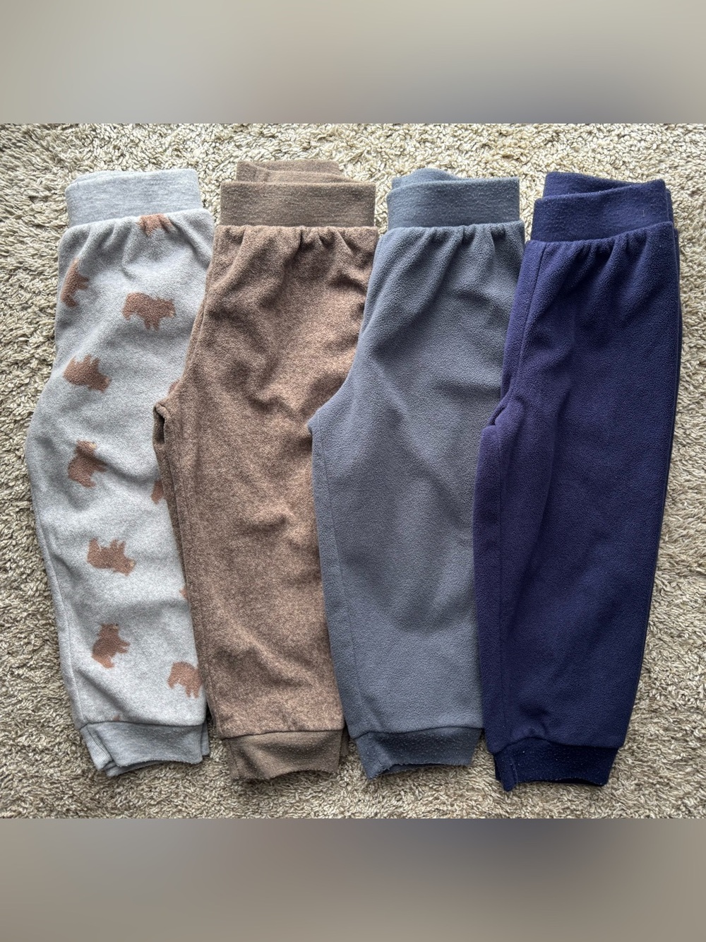 Simple Joys by Carter’s 24M Fleece Pants Bundle (4 Pairs) Neutral